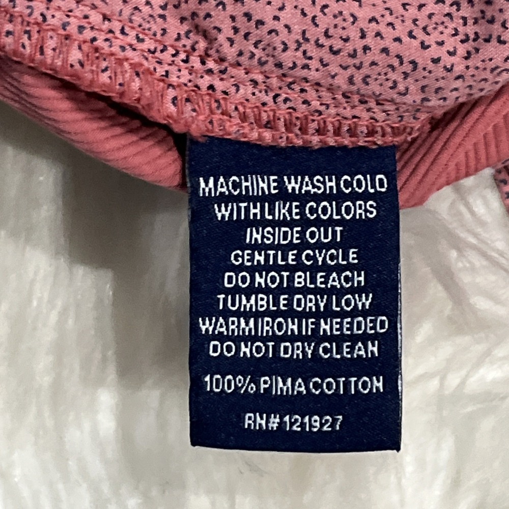 Johnnie-O Shorts Men's Size 32 Malibu Red Pima Cotton Mariner Bombay Performance - Picture 10 of 10